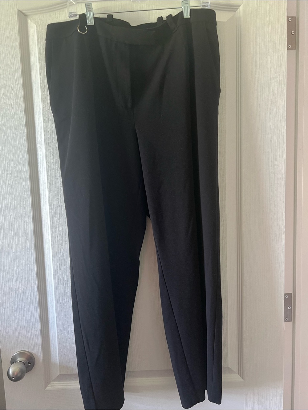 Sigrid Olsen Black Straight-Leg Dress Trousers